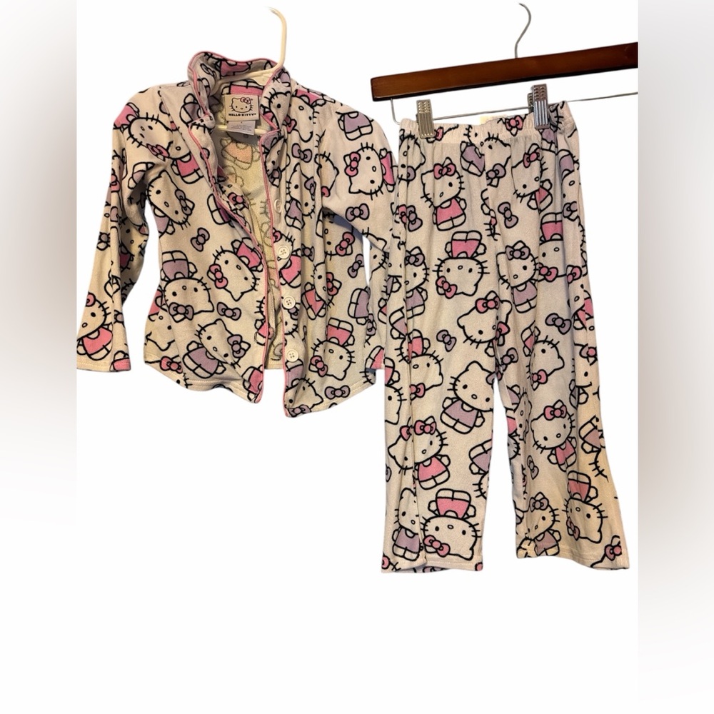 Hello Kitty Kids Pajama Set - Pink and White